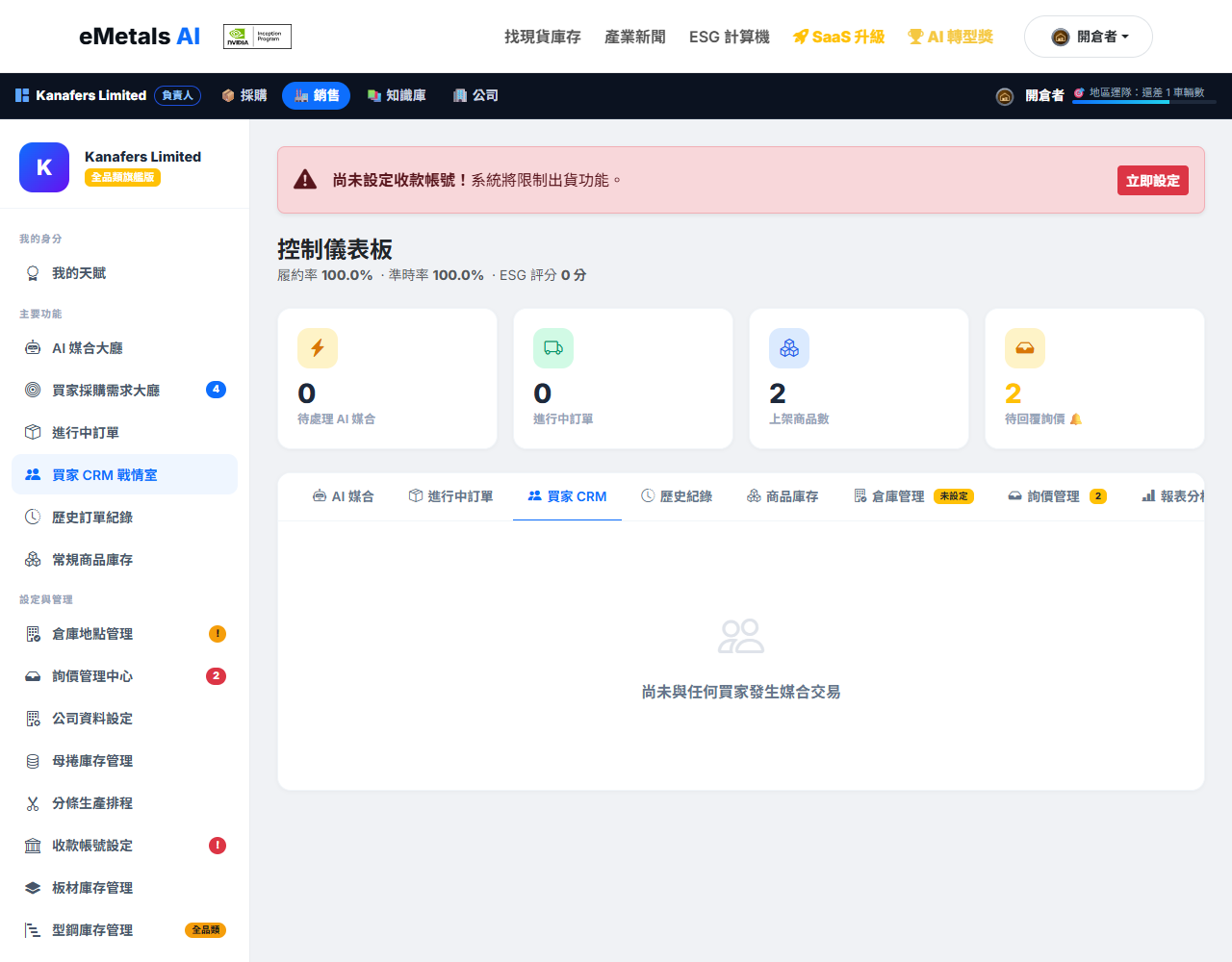 買家 CRM 戰情室