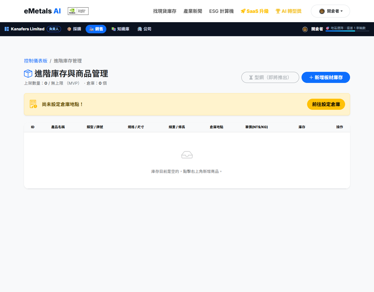 商品與庫存管理